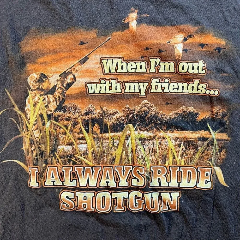 Y2K Ride Shotgun Hunting Tee
